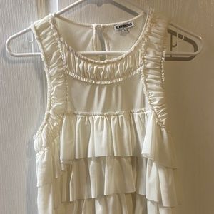 Express ruffle tank